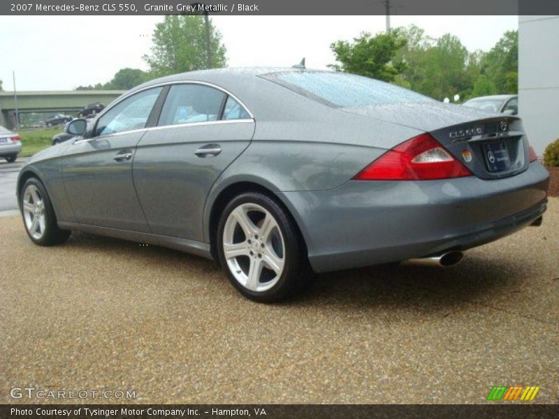 Granite Grey Metallic / Black 2007 Mercedes-Benz CLS 550