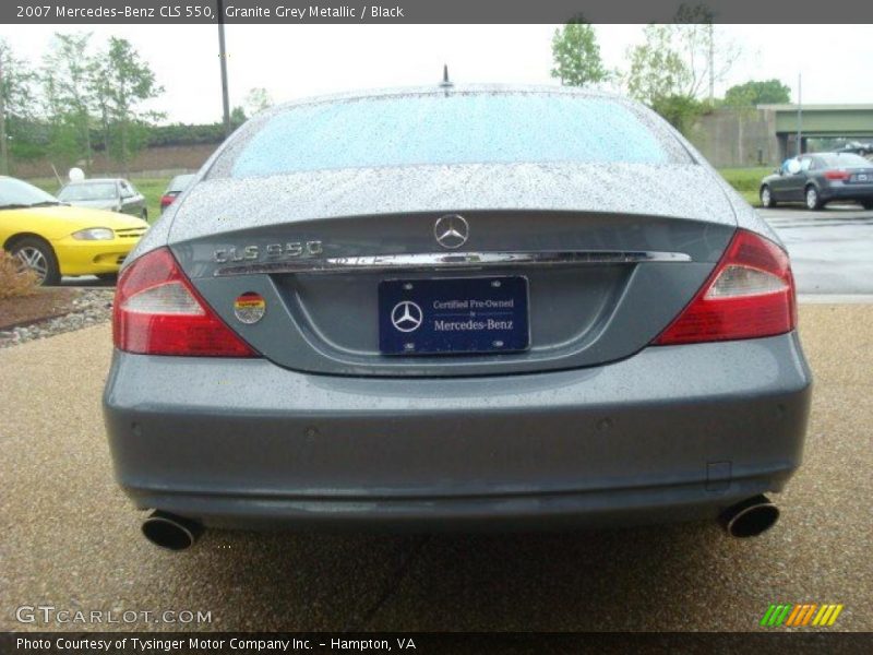 Granite Grey Metallic / Black 2007 Mercedes-Benz CLS 550