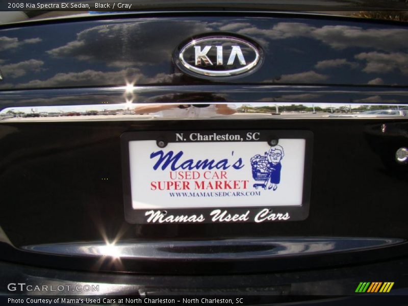 Black / Gray 2008 Kia Spectra EX Sedan