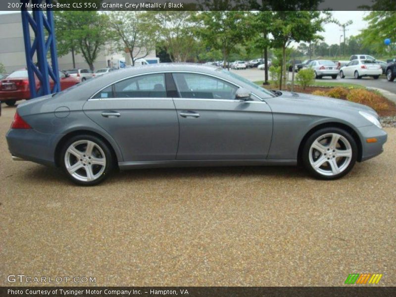 Granite Grey Metallic / Black 2007 Mercedes-Benz CLS 550