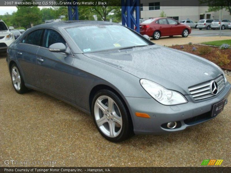 Granite Grey Metallic / Black 2007 Mercedes-Benz CLS 550