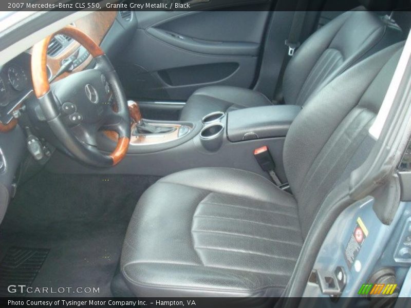 Granite Grey Metallic / Black 2007 Mercedes-Benz CLS 550