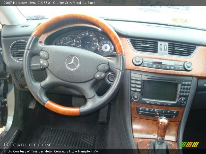 Granite Grey Metallic / Black 2007 Mercedes-Benz CLS 550