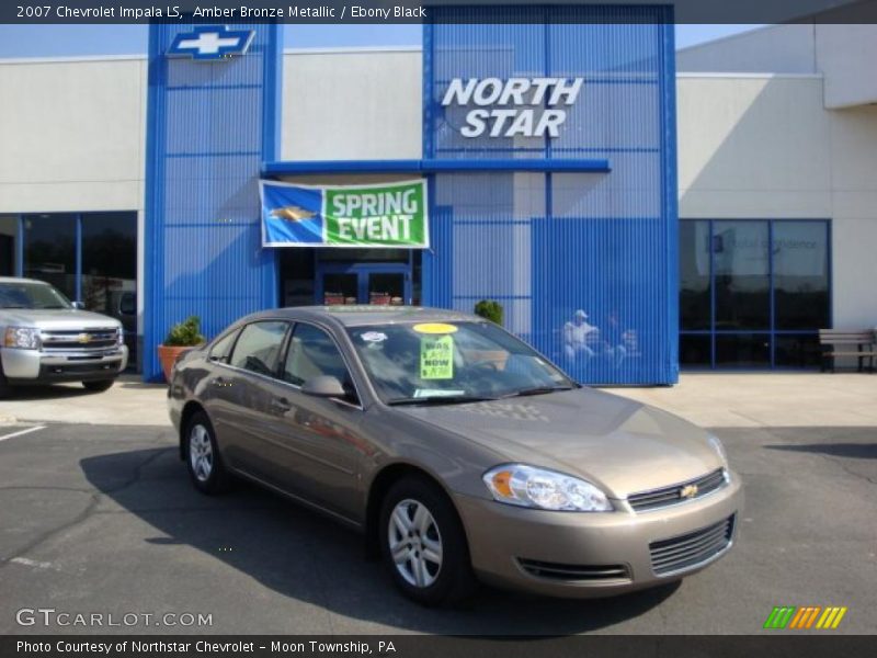 Amber Bronze Metallic / Ebony Black 2007 Chevrolet Impala LS