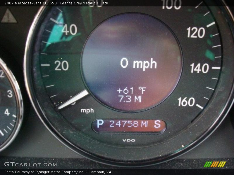 Granite Grey Metallic / Black 2007 Mercedes-Benz CLS 550