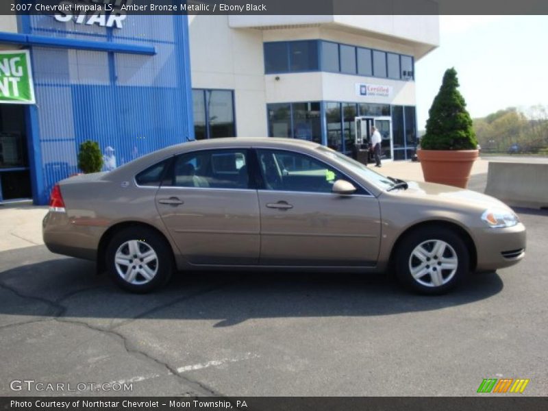 Amber Bronze Metallic / Ebony Black 2007 Chevrolet Impala LS