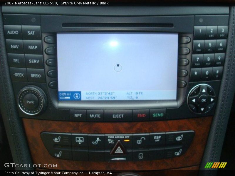 Granite Grey Metallic / Black 2007 Mercedes-Benz CLS 550