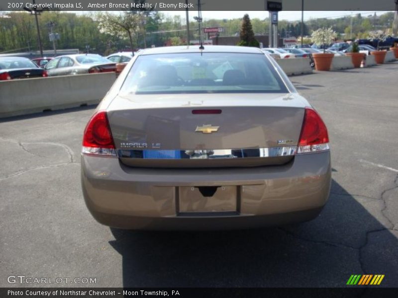 Amber Bronze Metallic / Ebony Black 2007 Chevrolet Impala LS