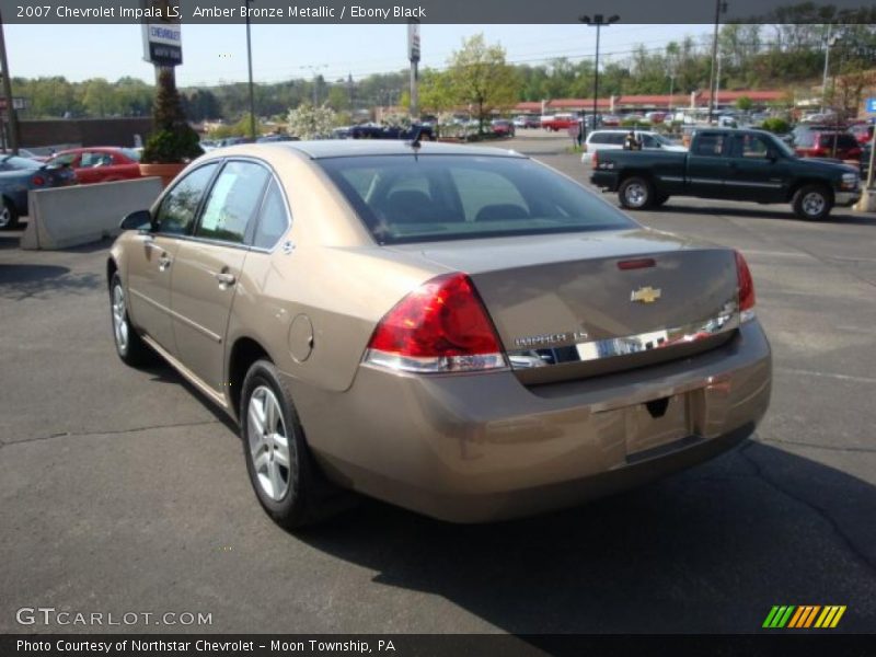Amber Bronze Metallic / Ebony Black 2007 Chevrolet Impala LS