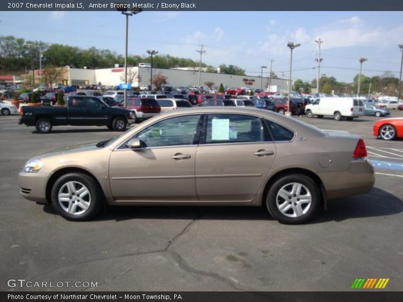 Amber Bronze Metallic / Ebony Black 2007 Chevrolet Impala LS