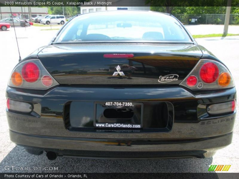 Kalapana Black / Midnight 2003 Mitsubishi Eclipse RS Coupe