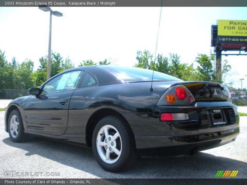 Kalapana Black / Midnight 2003 Mitsubishi Eclipse RS Coupe