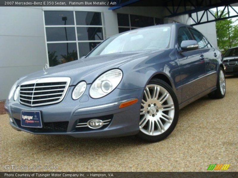 Platinum Blue Metallic / Ash 2007 Mercedes-Benz E 350 Sedan