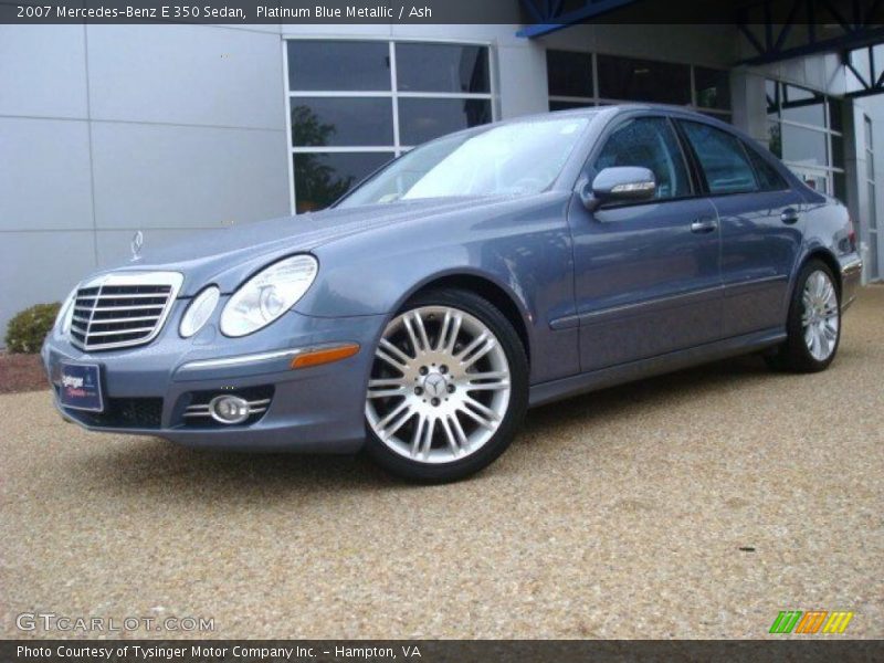 Platinum Blue Metallic / Ash 2007 Mercedes-Benz E 350 Sedan
