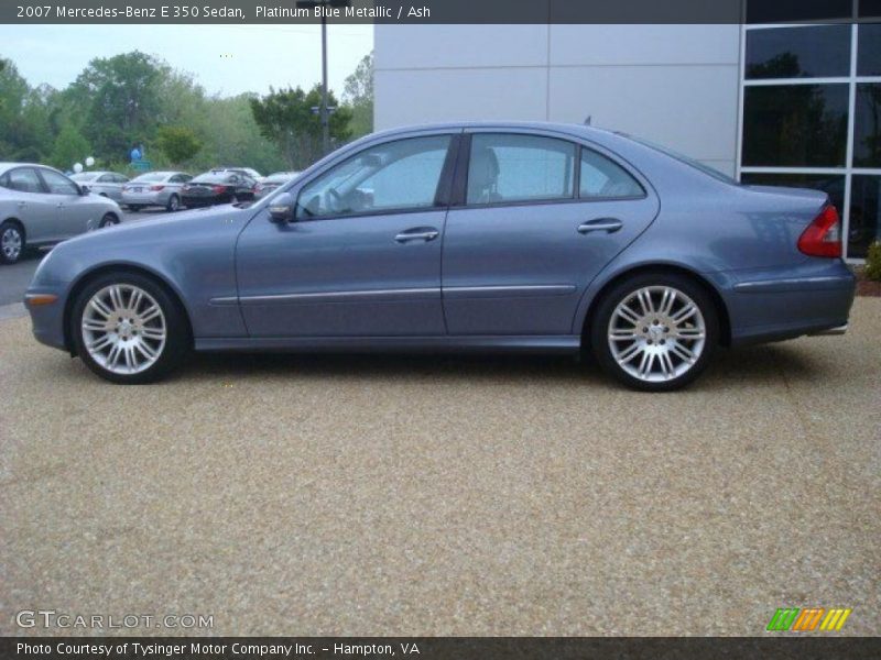 Platinum Blue Metallic / Ash 2007 Mercedes-Benz E 350 Sedan