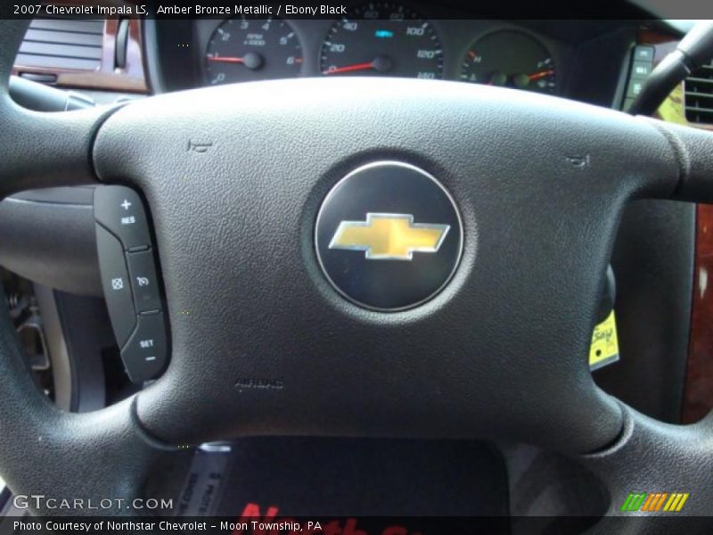 Amber Bronze Metallic / Ebony Black 2007 Chevrolet Impala LS