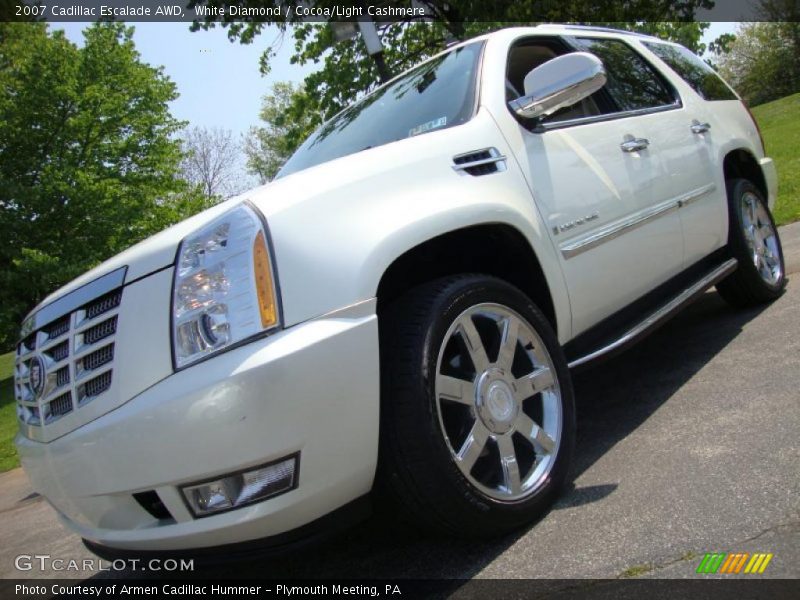 White Diamond / Cocoa/Light Cashmere 2007 Cadillac Escalade AWD