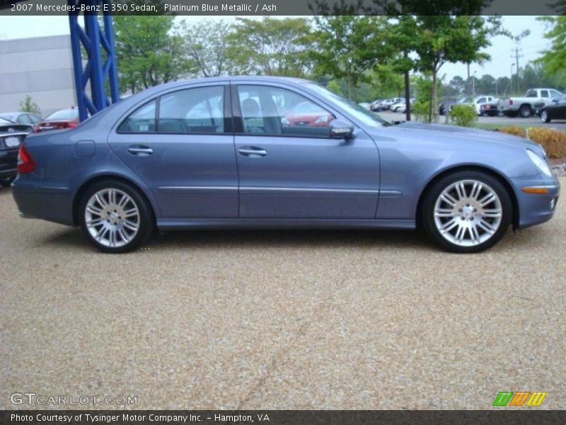 Platinum Blue Metallic / Ash 2007 Mercedes-Benz E 350 Sedan