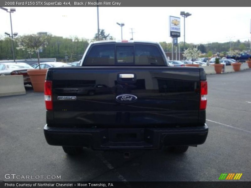 Black / Medium Flint Grey 2008 Ford F150 STX SuperCab 4x4