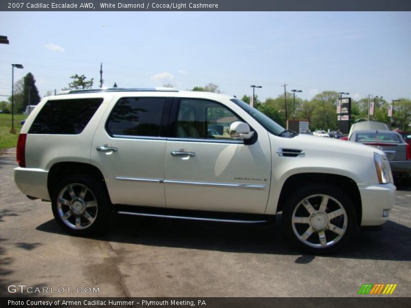 White Diamond / Cocoa/Light Cashmere 2007 Cadillac Escalade AWD