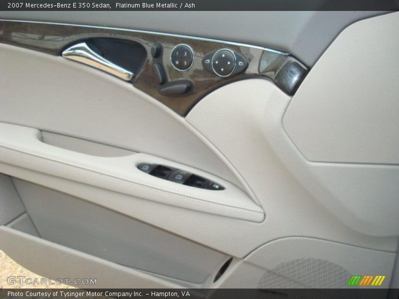 Platinum Blue Metallic / Ash 2007 Mercedes-Benz E 350 Sedan