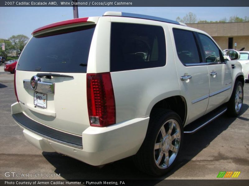 White Diamond / Cocoa/Light Cashmere 2007 Cadillac Escalade AWD