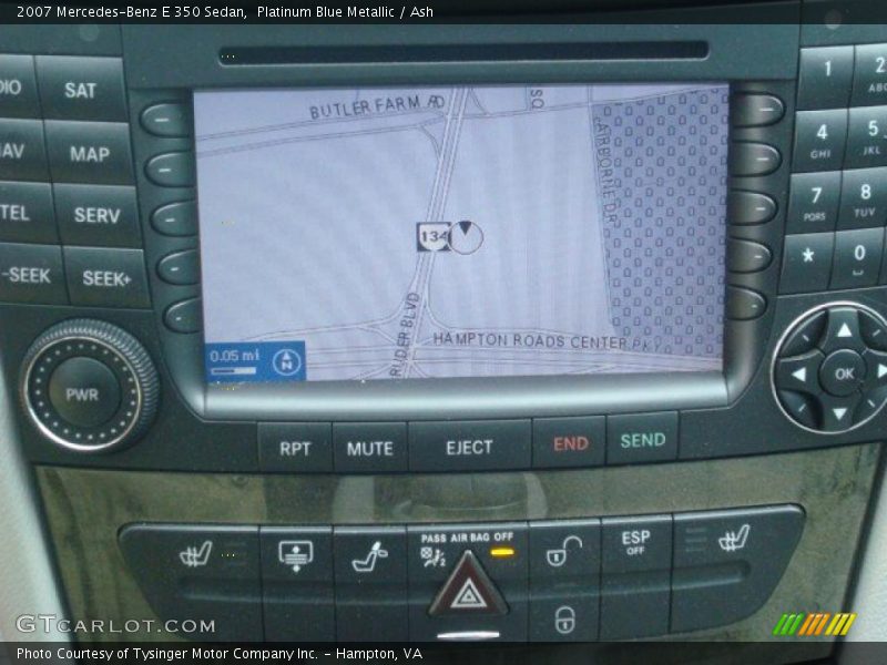 Platinum Blue Metallic / Ash 2007 Mercedes-Benz E 350 Sedan