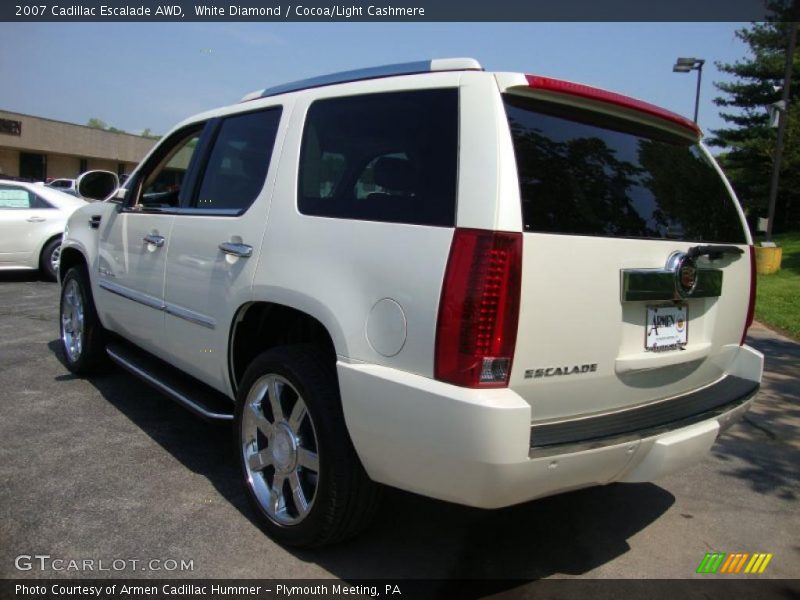 White Diamond / Cocoa/Light Cashmere 2007 Cadillac Escalade AWD