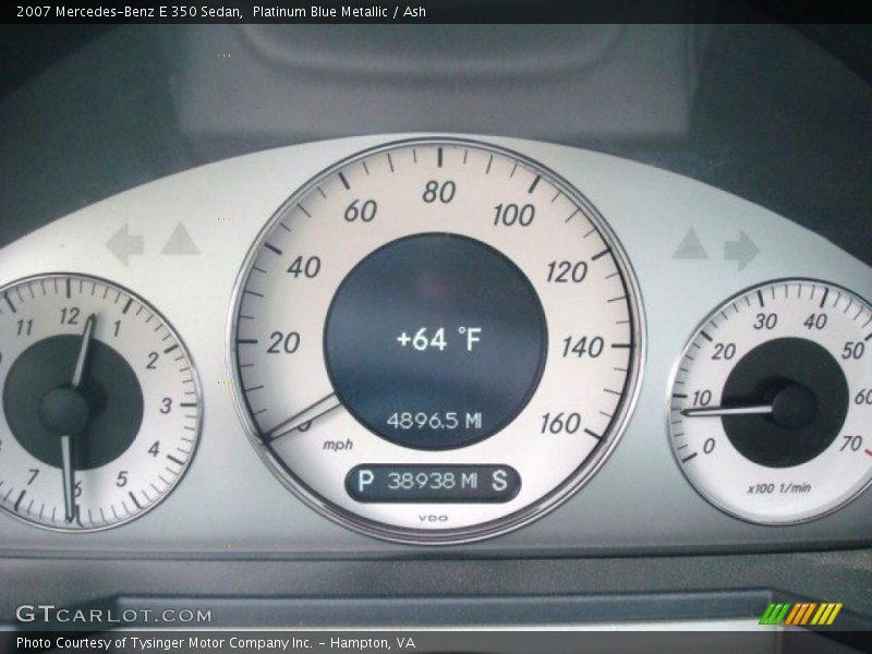 Platinum Blue Metallic / Ash 2007 Mercedes-Benz E 350 Sedan