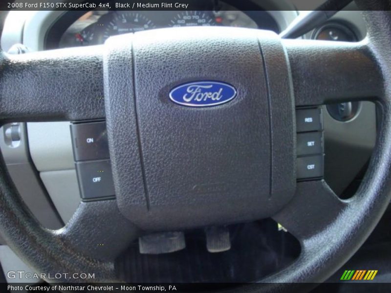 Black / Medium Flint Grey 2008 Ford F150 STX SuperCab 4x4