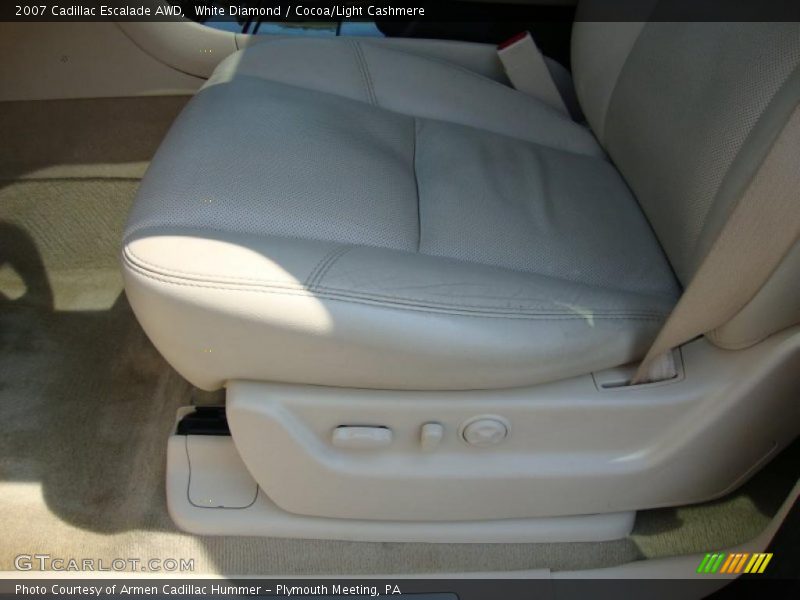 White Diamond / Cocoa/Light Cashmere 2007 Cadillac Escalade AWD