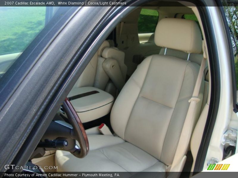 White Diamond / Cocoa/Light Cashmere 2007 Cadillac Escalade AWD