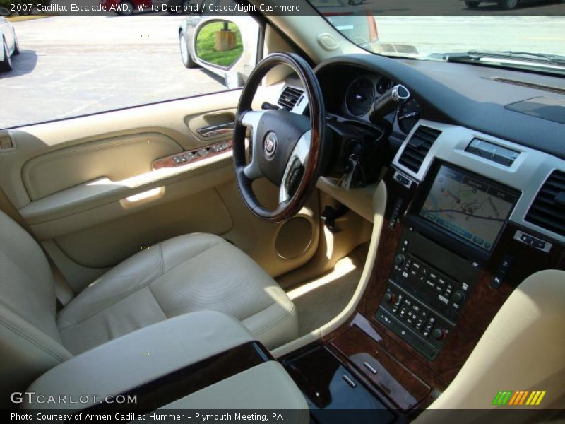 White Diamond / Cocoa/Light Cashmere 2007 Cadillac Escalade AWD