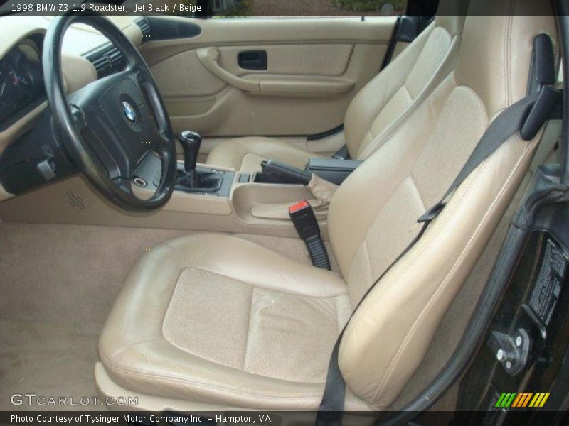 Jet Black / Beige 1998 BMW Z3 1.9 Roadster