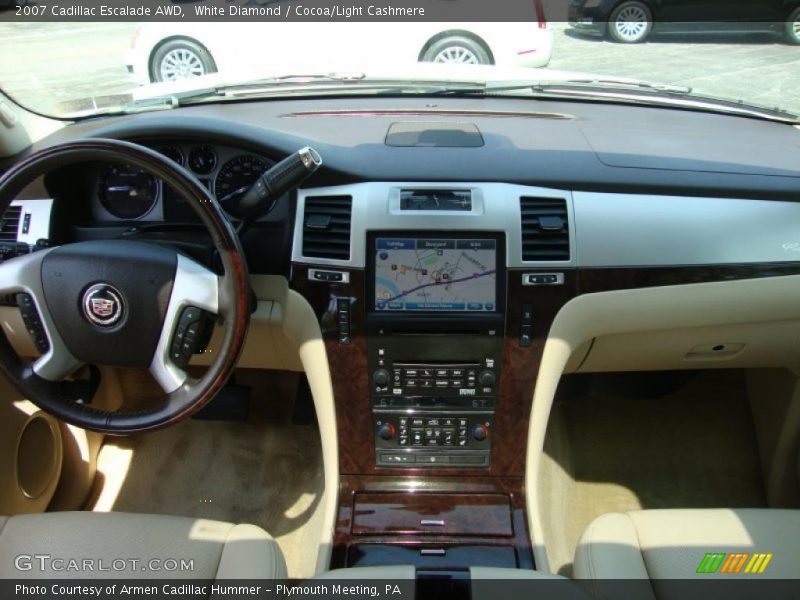 White Diamond / Cocoa/Light Cashmere 2007 Cadillac Escalade AWD