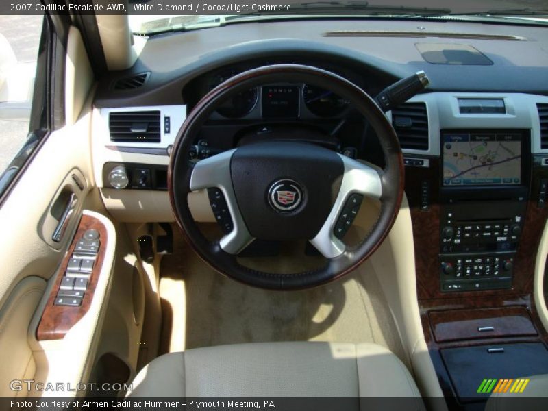 White Diamond / Cocoa/Light Cashmere 2007 Cadillac Escalade AWD