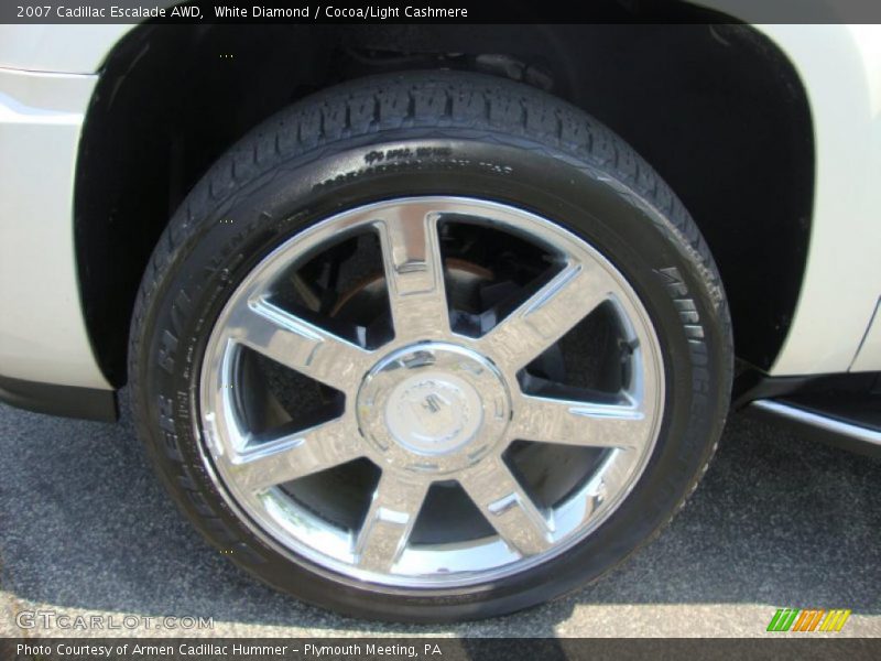 White Diamond / Cocoa/Light Cashmere 2007 Cadillac Escalade AWD