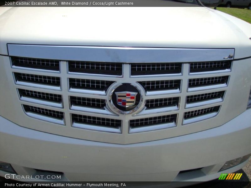 White Diamond / Cocoa/Light Cashmere 2007 Cadillac Escalade AWD