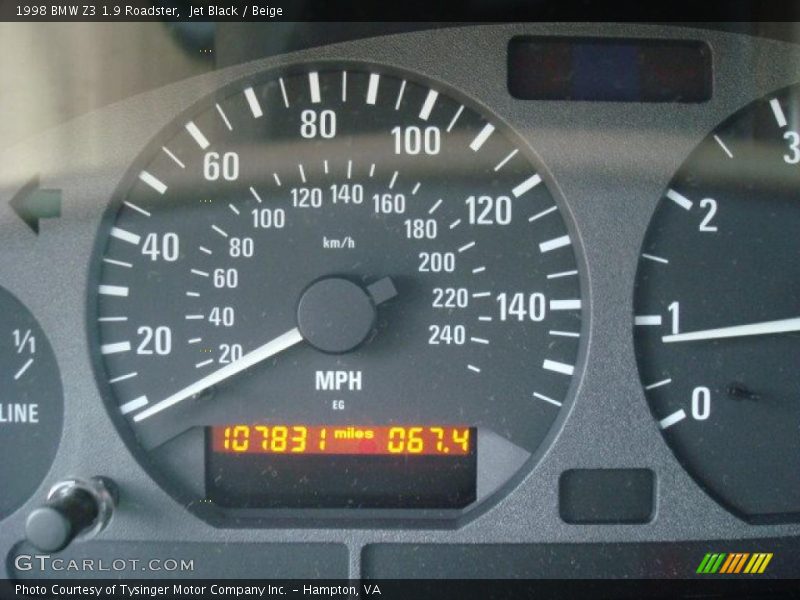Jet Black / Beige 1998 BMW Z3 1.9 Roadster