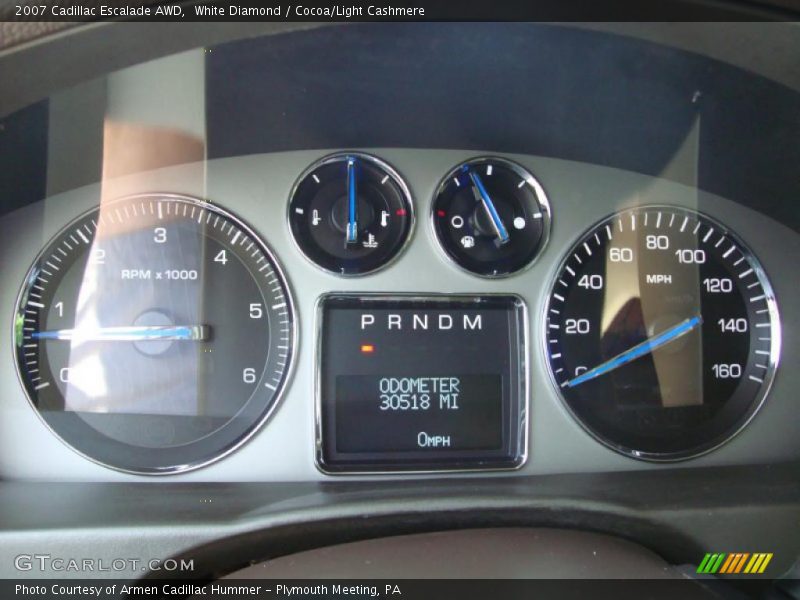 White Diamond / Cocoa/Light Cashmere 2007 Cadillac Escalade AWD