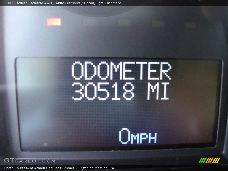 White Diamond / Cocoa/Light Cashmere 2007 Cadillac Escalade AWD