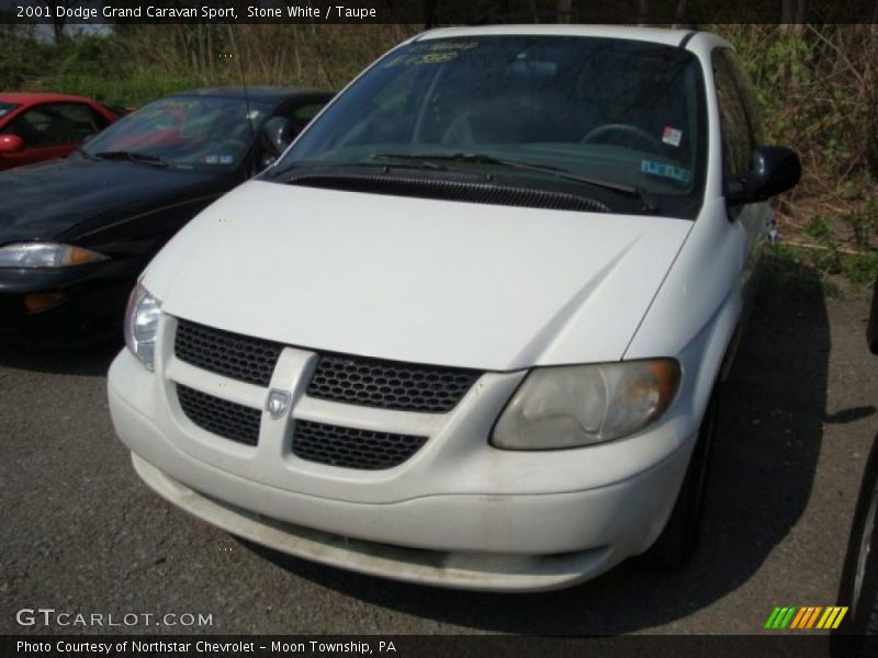 Stone White / Taupe 2001 Dodge Grand Caravan Sport
