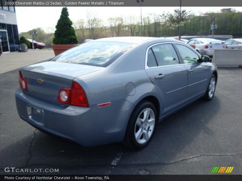 Golden Pewter Metallic / Titanium 2009 Chevrolet Malibu LS Sedan