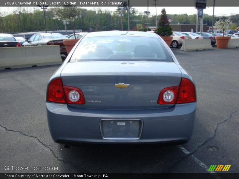 Golden Pewter Metallic / Titanium 2009 Chevrolet Malibu LS Sedan