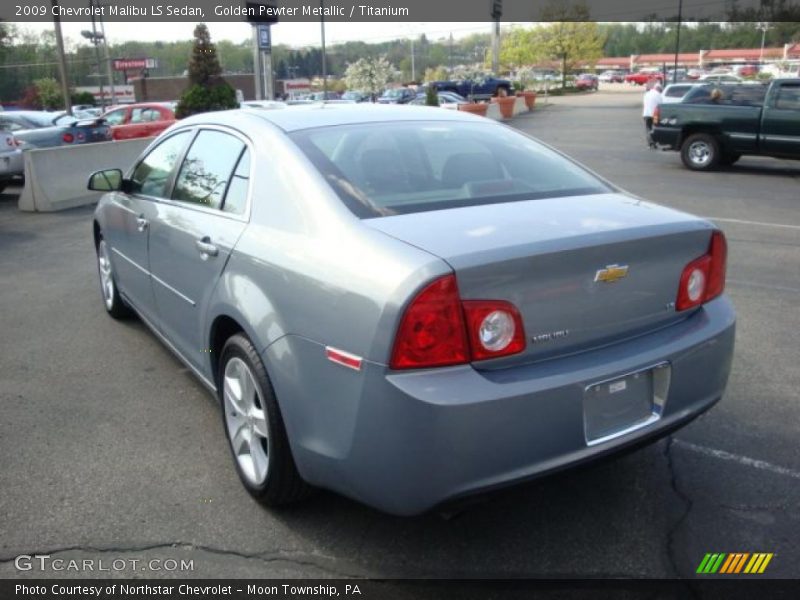 Golden Pewter Metallic / Titanium 2009 Chevrolet Malibu LS Sedan
