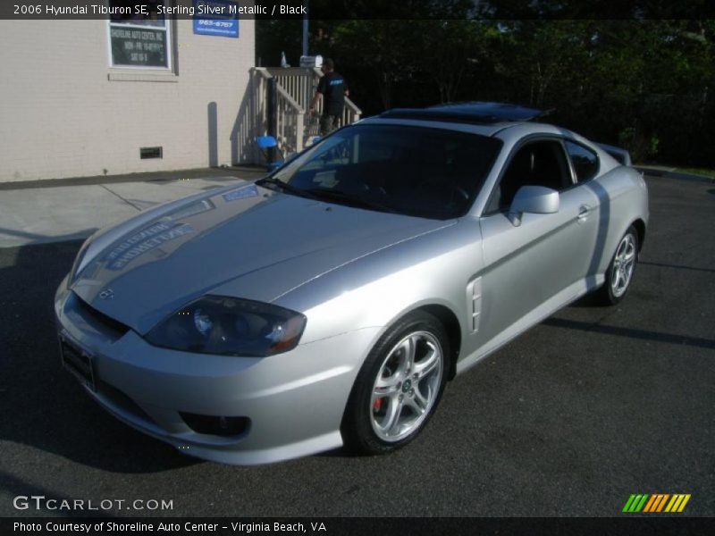 Sterling Silver Metallic / Black 2006 Hyundai Tiburon SE