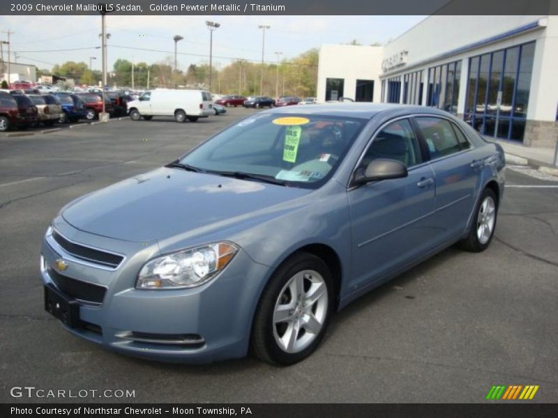 Golden Pewter Metallic / Titanium 2009 Chevrolet Malibu LS Sedan