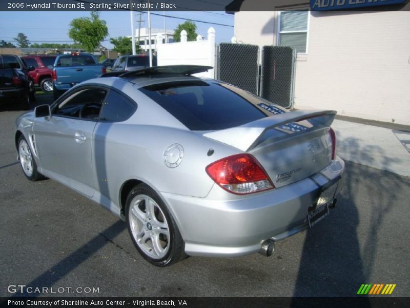 Sterling Silver Metallic / Black 2006 Hyundai Tiburon SE