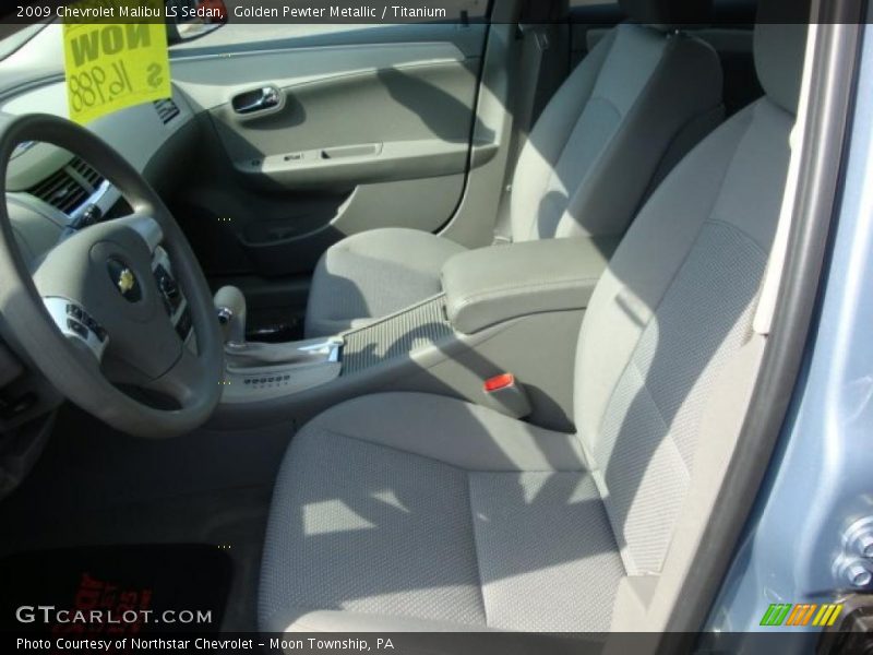 Golden Pewter Metallic / Titanium 2009 Chevrolet Malibu LS Sedan