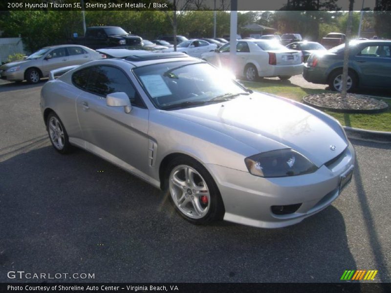 Sterling Silver Metallic / Black 2006 Hyundai Tiburon SE